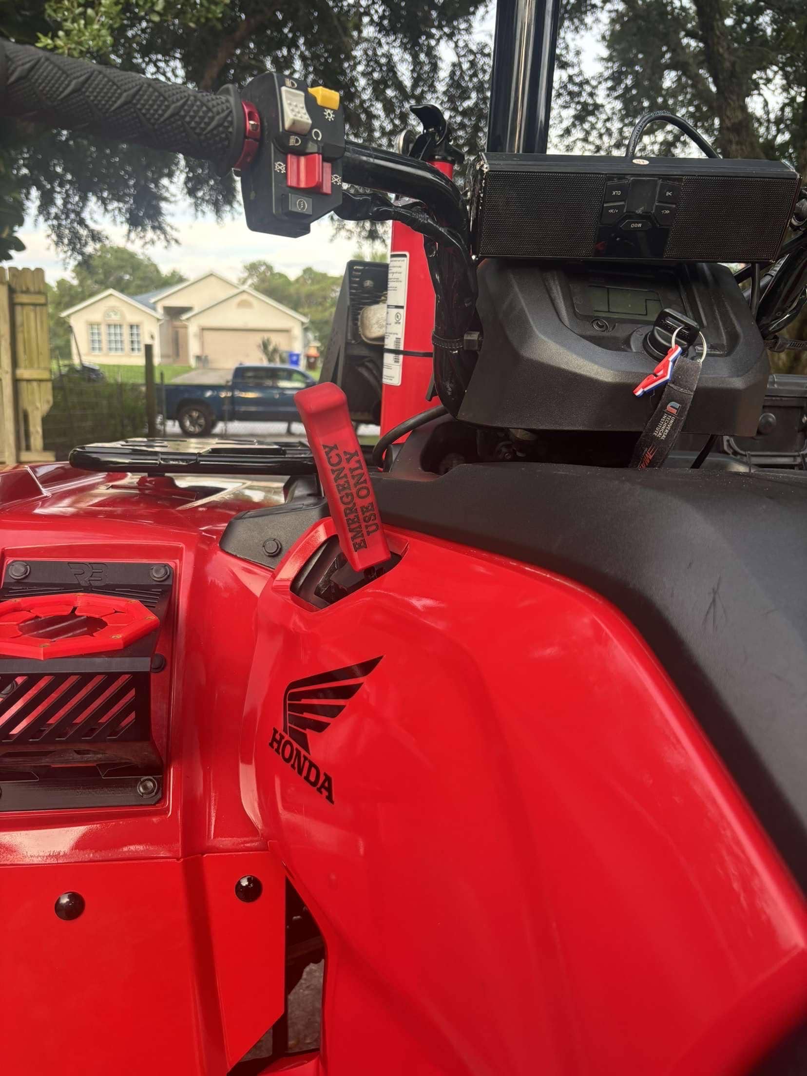 Honda Rancher, Rubicon and Pioneer Custom Text Handle